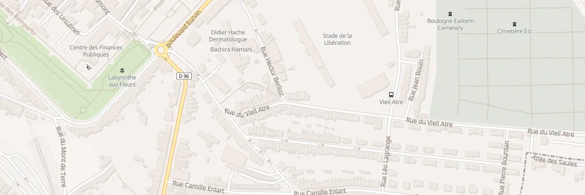 Plan du 21 Rue du Vieil Atre à Boulogne-sur-Mer