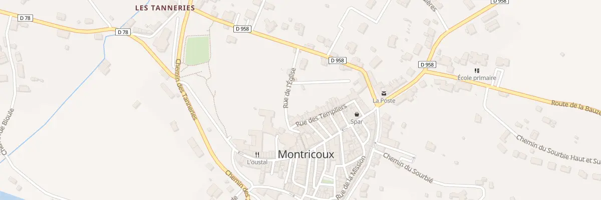 Plan du 32A Rue des Templiers à Montricoux