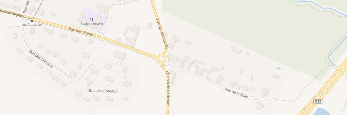 Plan du 1 Rue de la Folie à Maulette