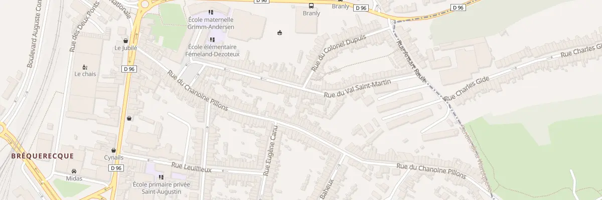 Plan du 58 Rue du Val St Martin à Boulogne-sur-Mer