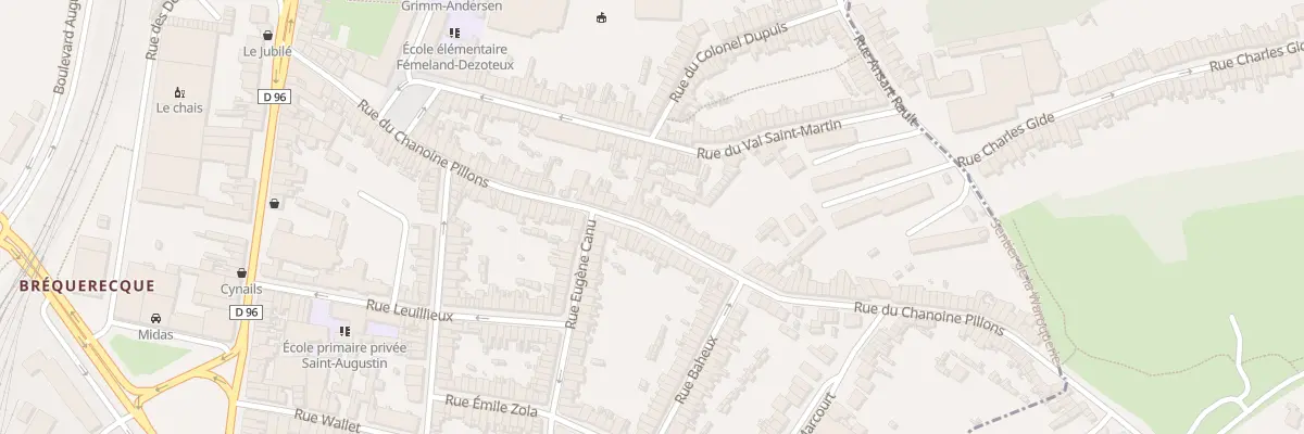 Plan du 79 Rue du Chanoine Pillons à Boulogne-sur-Mer
