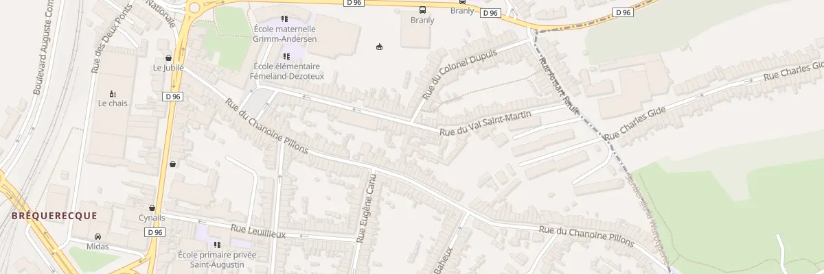 Plan du 60 Rue du Val St Martin à Boulogne-sur-Mer