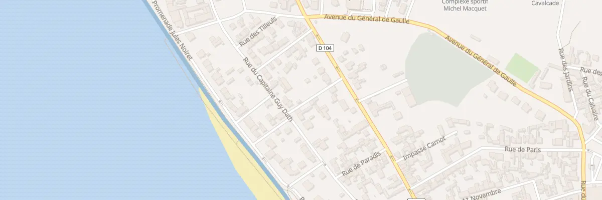 Plan du 68 Rue du Capitaine Guy Dath au Crotoy