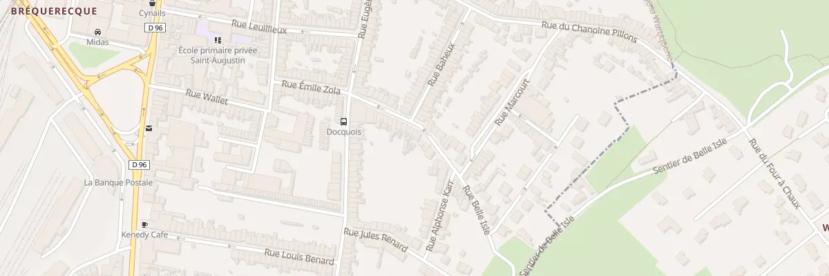 Plan du 24 Rue Belle Isle à Boulogne-sur-Mer