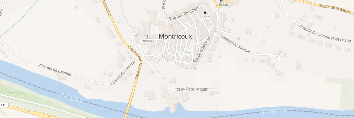 Plan du 13 Rue de la Résistance à Montricoux