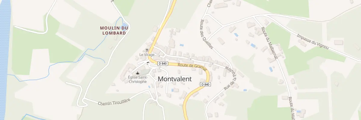 Plan du 6 Rue de la Poutine à Montvalent