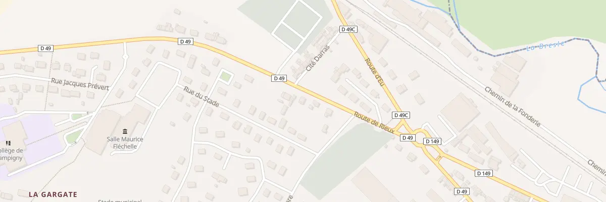 Plan du 7 Rte de Rieux à Blangy-sur-Bresle