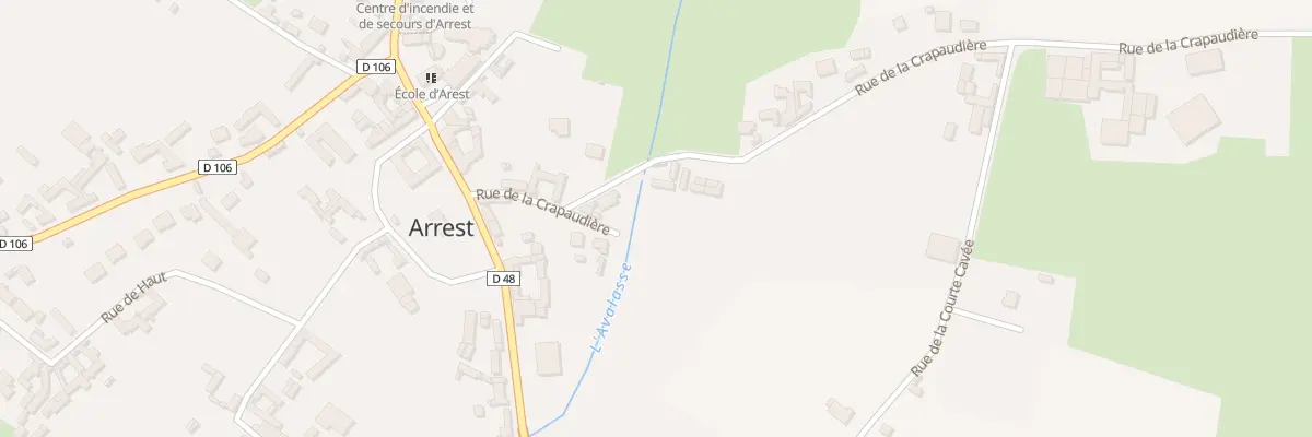 Plan du 6 Rue de la Crapaudière à Arrest