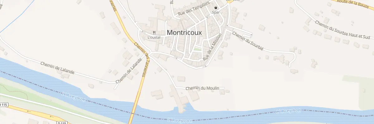 Plan du 46 Rue des Remparts à Montricoux
