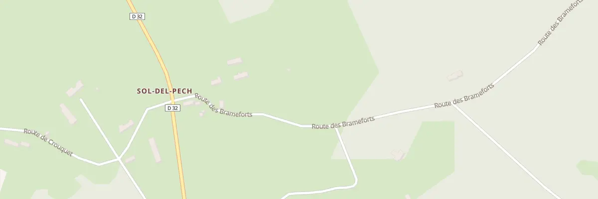 Plan du 215 Rte des Brameforts à Carlucet