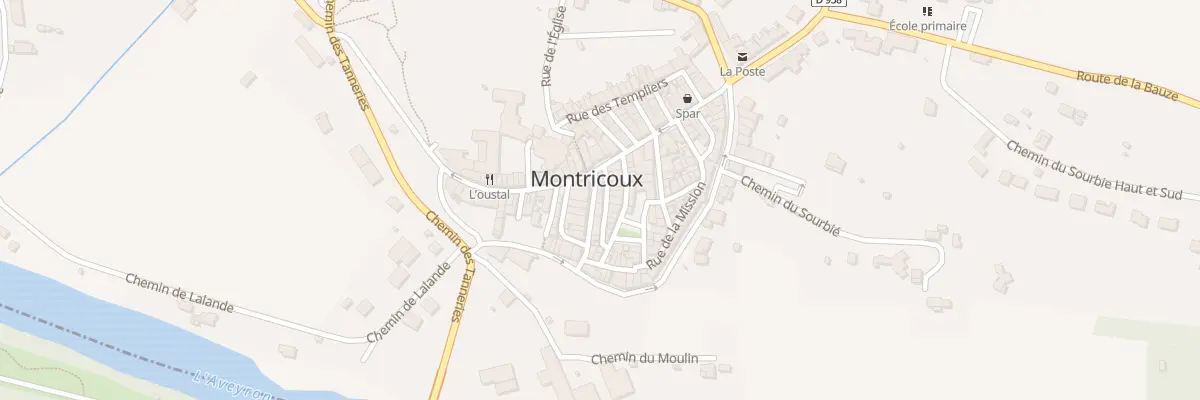 Plan du 1 Rue de la Résistance à Montricoux