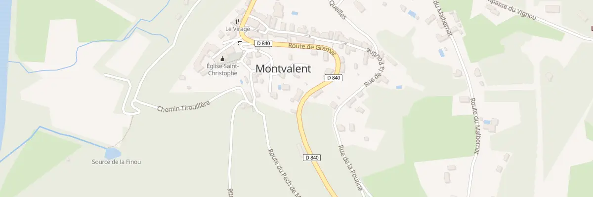 Plan du 260 Rte de Gramat à Montvalent