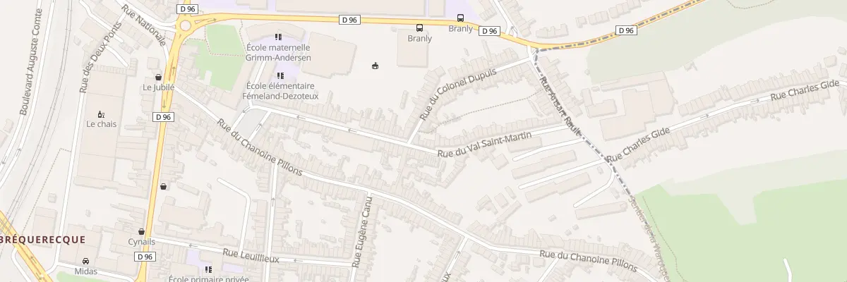 Plan du 57 Rue du Val St Martin à Boulogne-sur-Mer