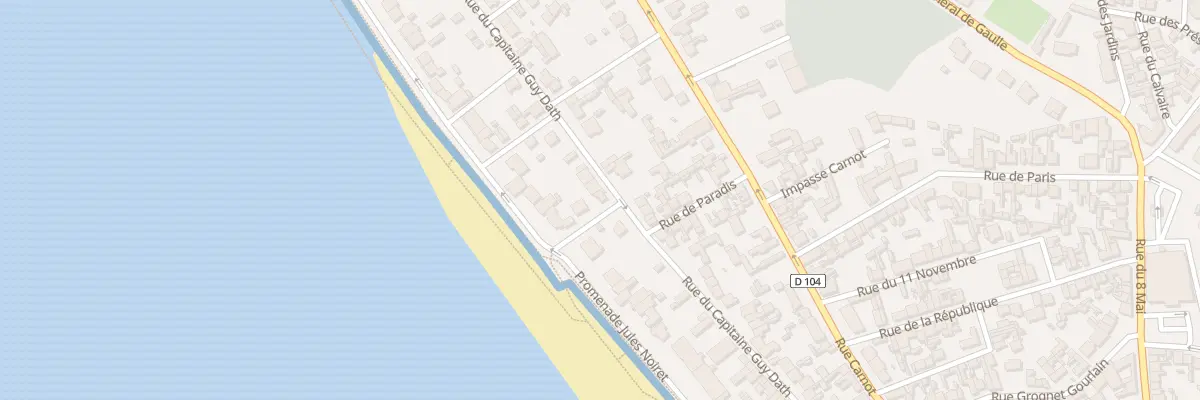 Plan du 37 Rue du Capitaine Guy Dath au Crotoy