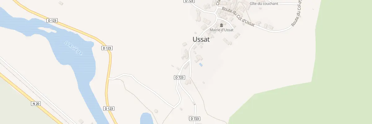 Plan du 6 Rte des Thermes à Ussat