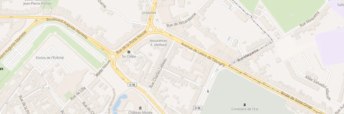 Plan du 34 Rue Charles Lebeau à Boulogne-sur-Mer