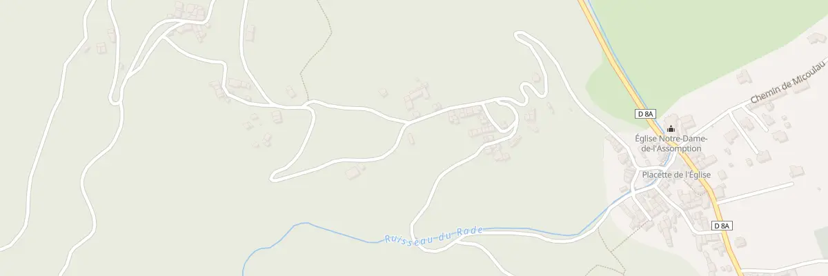 Plan du 88A Le Pech à Prayols
