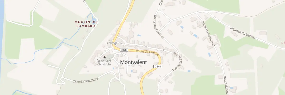 Plan du 10 Rue de la Poutine à Montvalent