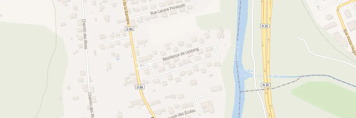 Plan du 8 Res de Lestang à Ferrières-sur-Ariège