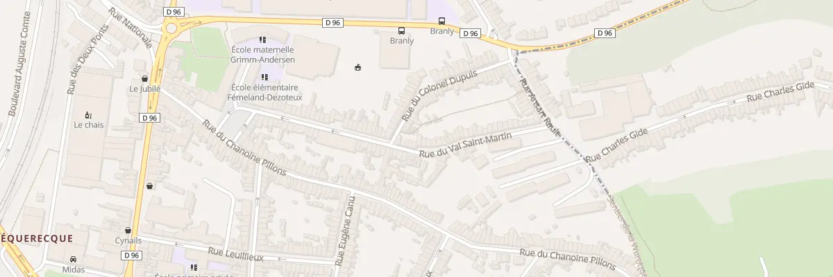 Plan du 63 Rue du Val St Martin à Boulogne-sur-Mer