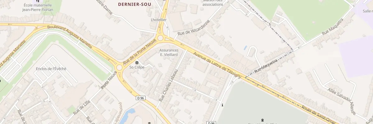 Plan du 40 Rue Charles Lebeau à Boulogne-sur-Mer