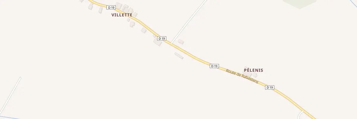Plan du 2140 Rte de Rabastens à Montgaillard