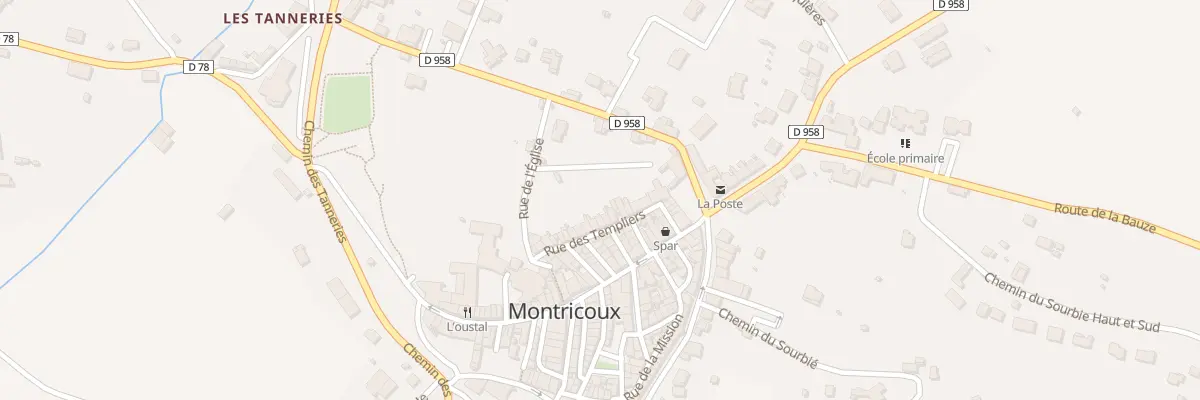 Plan du 22 Rue des Templiers à Montricoux