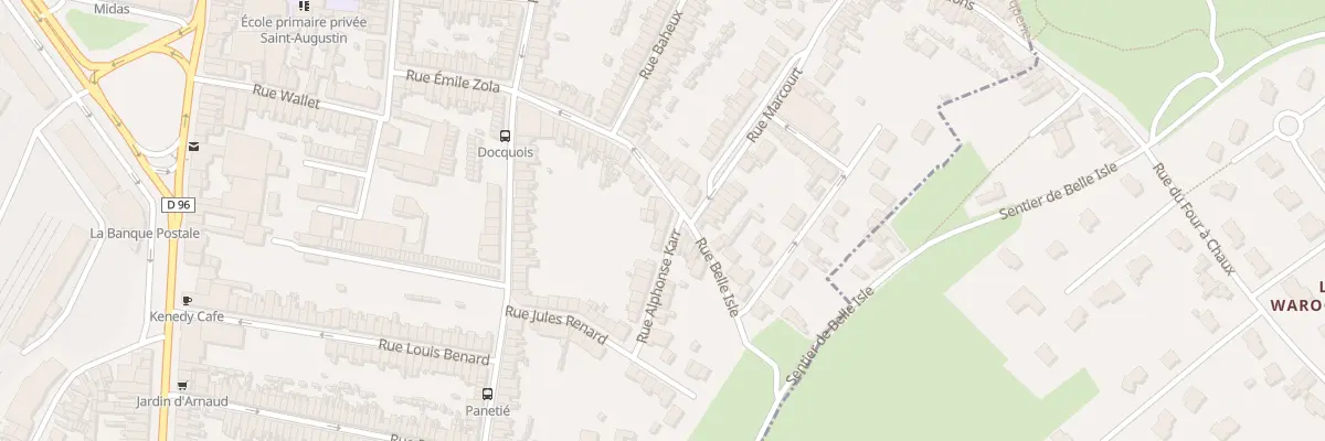 Plan du 38 Rue Belle Isle à Boulogne-sur-Mer