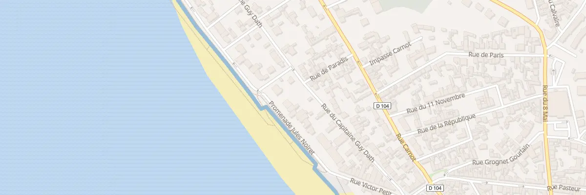 Plan du 33 Rue du Capitaine Guy Dath au Crotoy