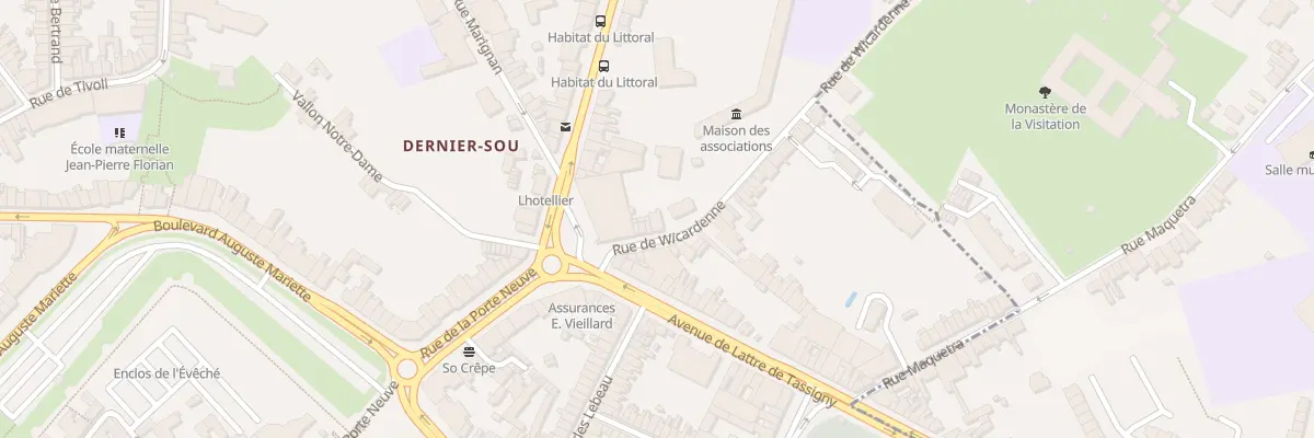 Plan du 11 Rue de Wicardenne à Boulogne-sur-Mer