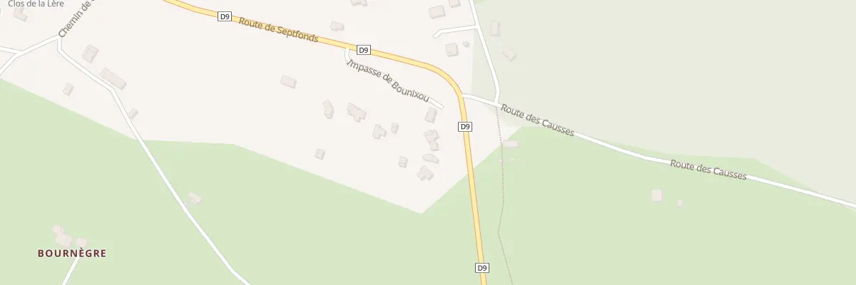 Plan du 5102 Bounixou à Cayriech