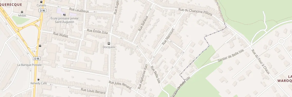 Plan du 27 Rue Belle Isle à Boulogne-sur-Mer