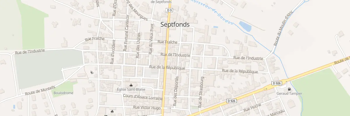 Plan du 31 Rue de l’Industrie à Septfonds