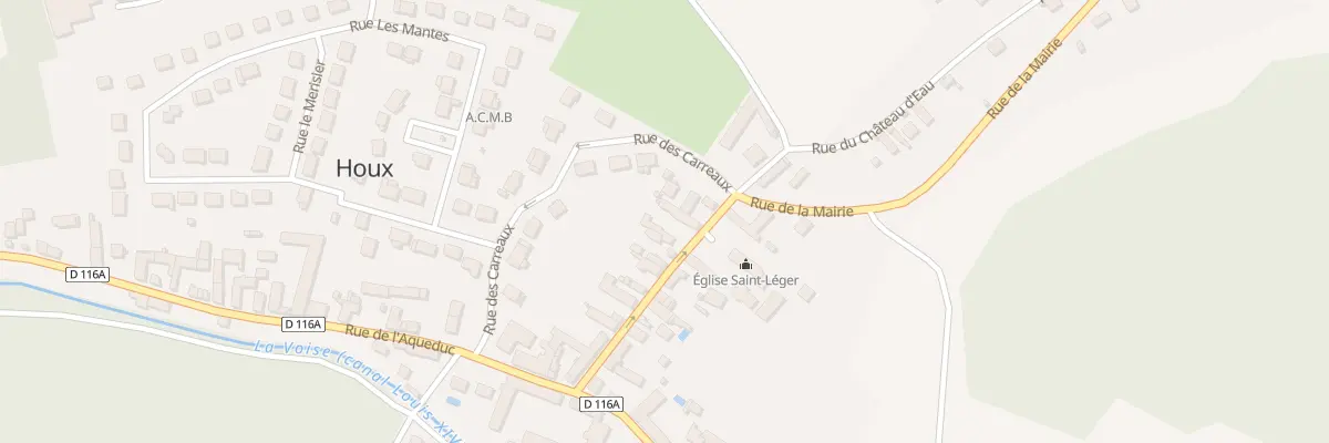 Plan du 9 Rue de la Mairie à Houx