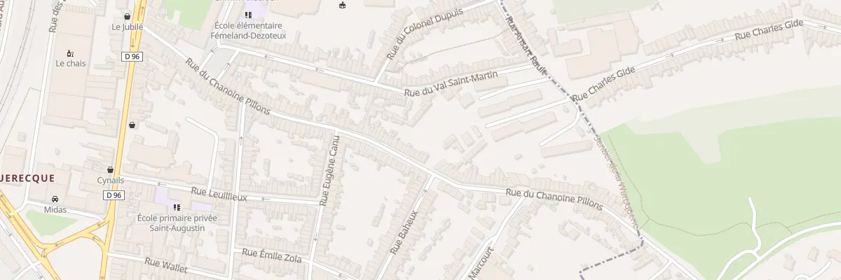 Plan du 99 Rue du Chanoine Pillons à Boulogne-sur-Mer
