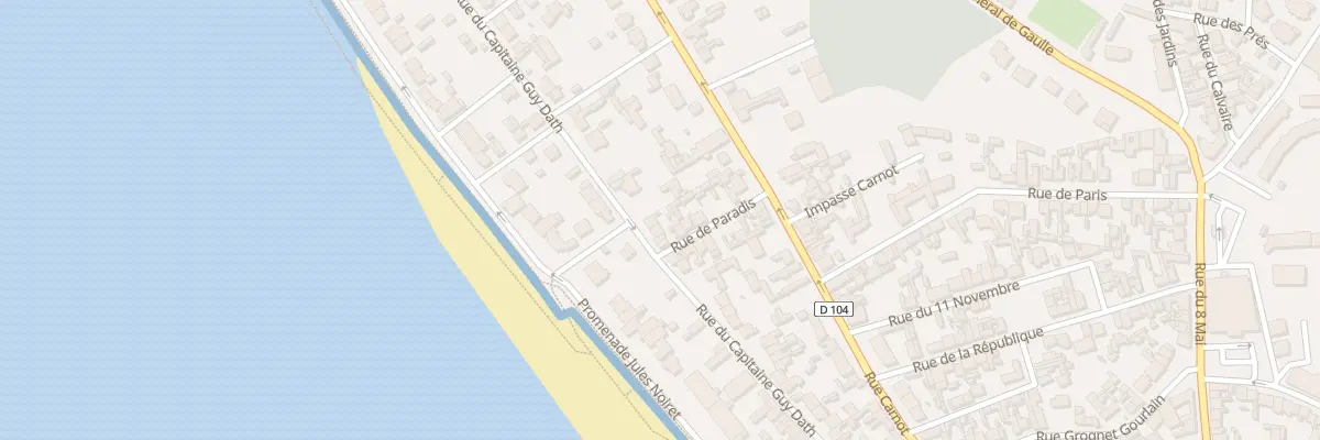 Plan du 56 Rue du Capitaine Guy Dath au Crotoy