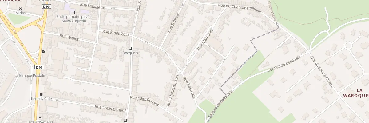 Plan du 35 Rue Belle Isle à Boulogne-sur-Mer