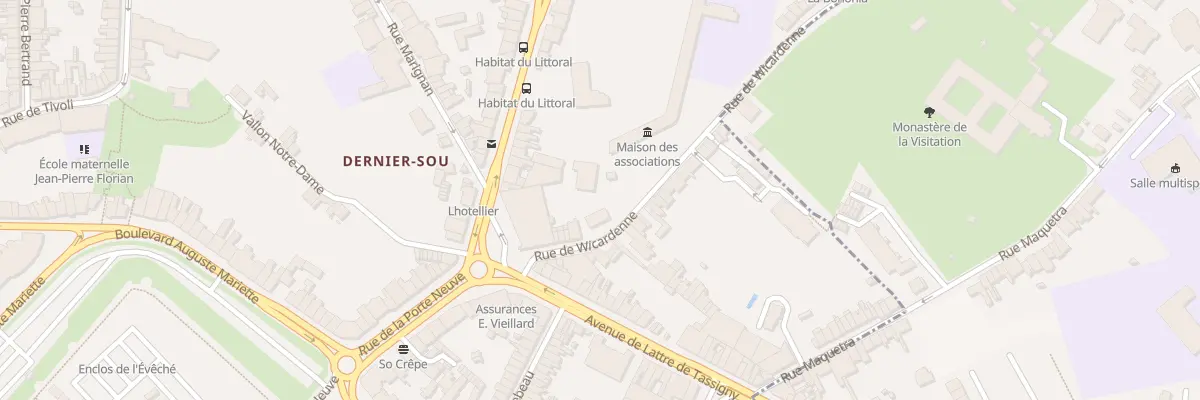 Plan du 15 Rue de Wicardenne à Boulogne-sur-Mer