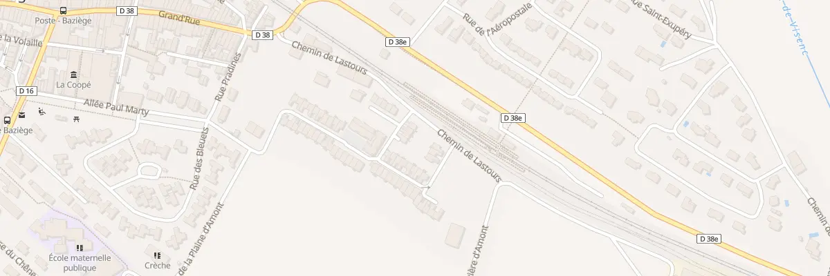 Plan du 23 Rue En Coustous à Baziège