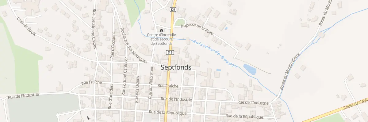 Plan du 10 Imp des Albarèdes à Septfonds