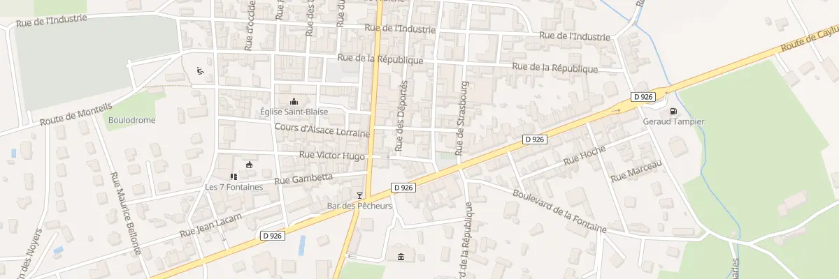 Plan du 5 Rue de Belfort à Septfonds