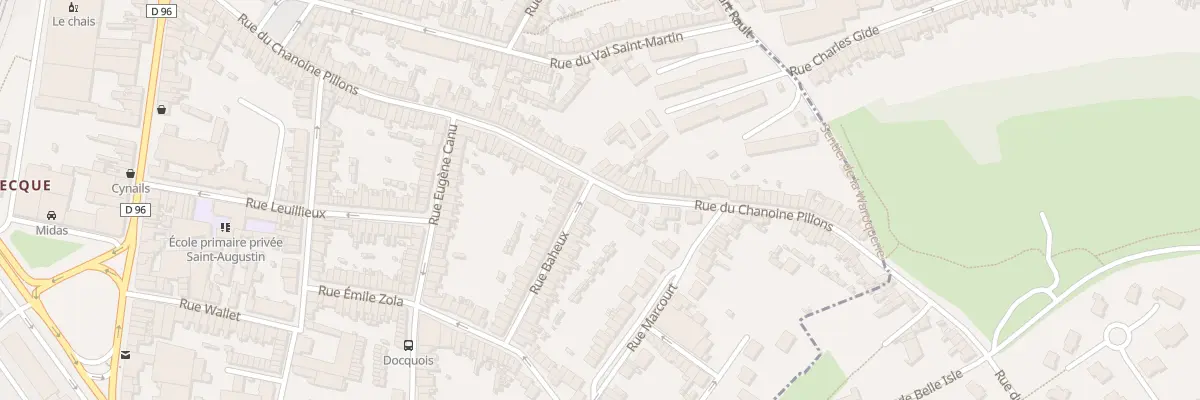 Plan du 118 Rue du Chanoine Pillons à Boulogne-sur-Mer