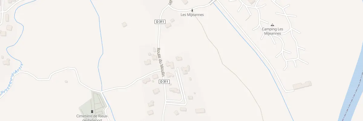 Plan du 25 Rte du Moulin à Rieux-de-Pelleport