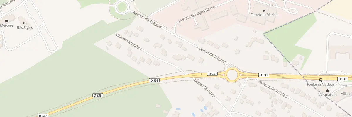 Plan du 9015 Che Monthor au Touquet-Paris-Plage