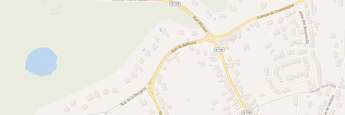 Plan du 5 Rue de Béthune à Condette
