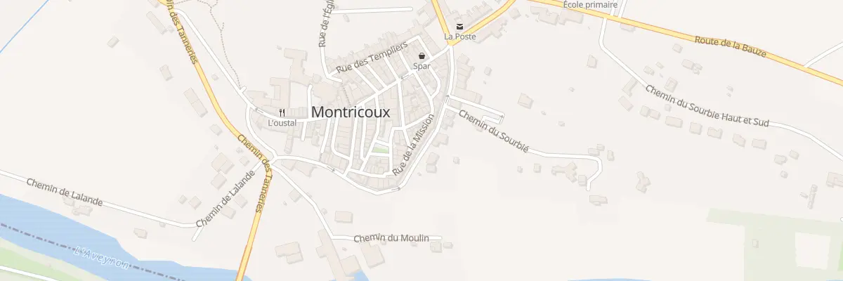 Plan du 24 Rue des Remparts à Montricoux