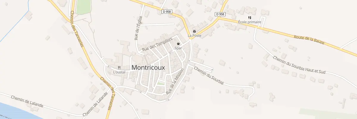 Plan du 4 Rue de la Mission à Montricoux