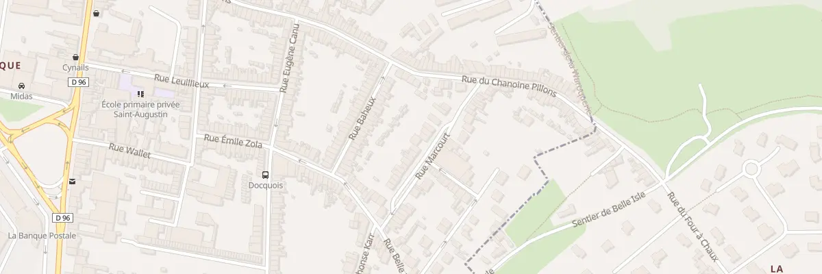 Plan du 22 Rue Marcourt à Boulogne-sur-Mer