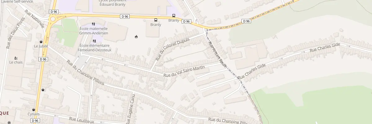 Plan du 89 Rue du Val St Martin à Boulogne-sur-Mer