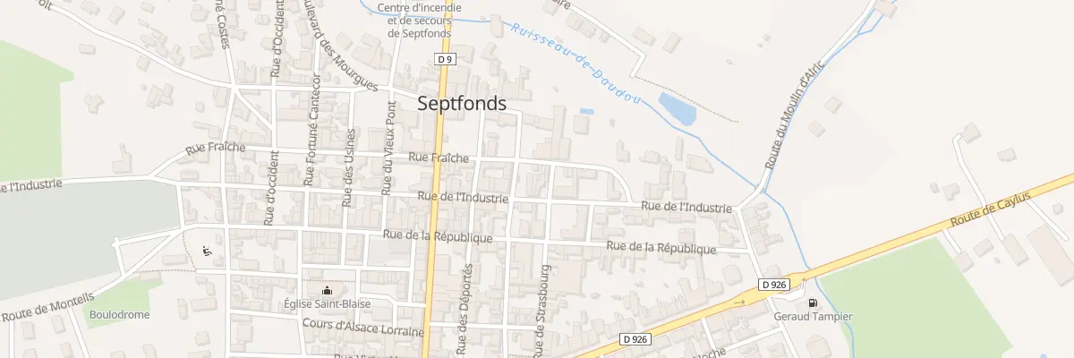 Plan du 18A Rue de l’Industrie à Septfonds